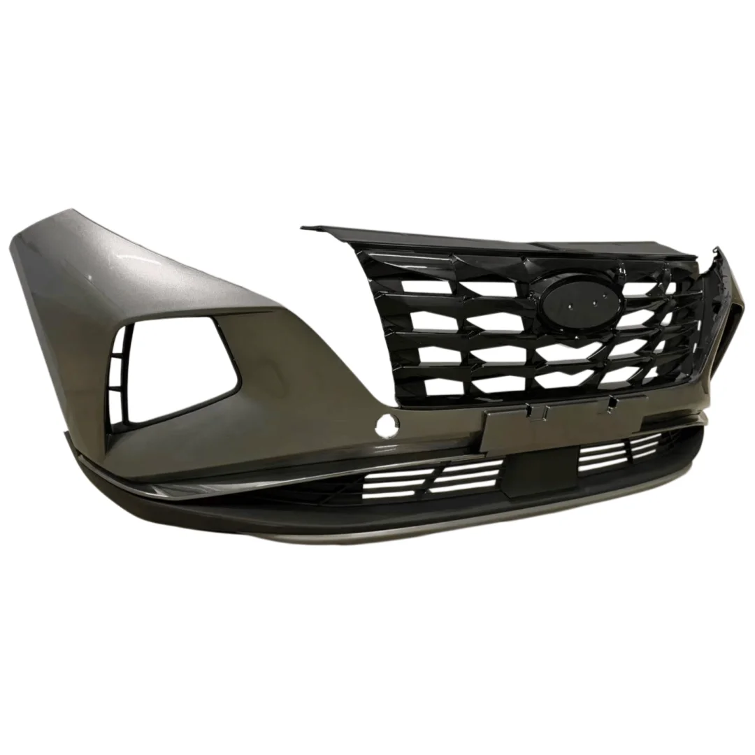 2022 Hyun Dai Tucson Split-type Front Bumper Equipped with Chrome Trim Strips and Camera Mounting Holes JJ1055