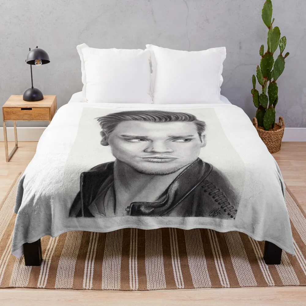 Dominic Sherwood Throw Blanket Luxury St Blanket Soft Bed Blankets Moving Blanket Blankets For Sofas