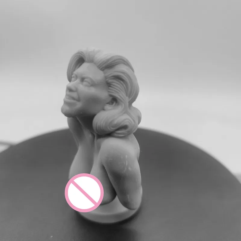Figurine en résine 50mm de haut, personnage de beauté demi-corps, superstar de Film et de télévision, Kit de modèle à assembler, jouet 3D non peint non assemblé