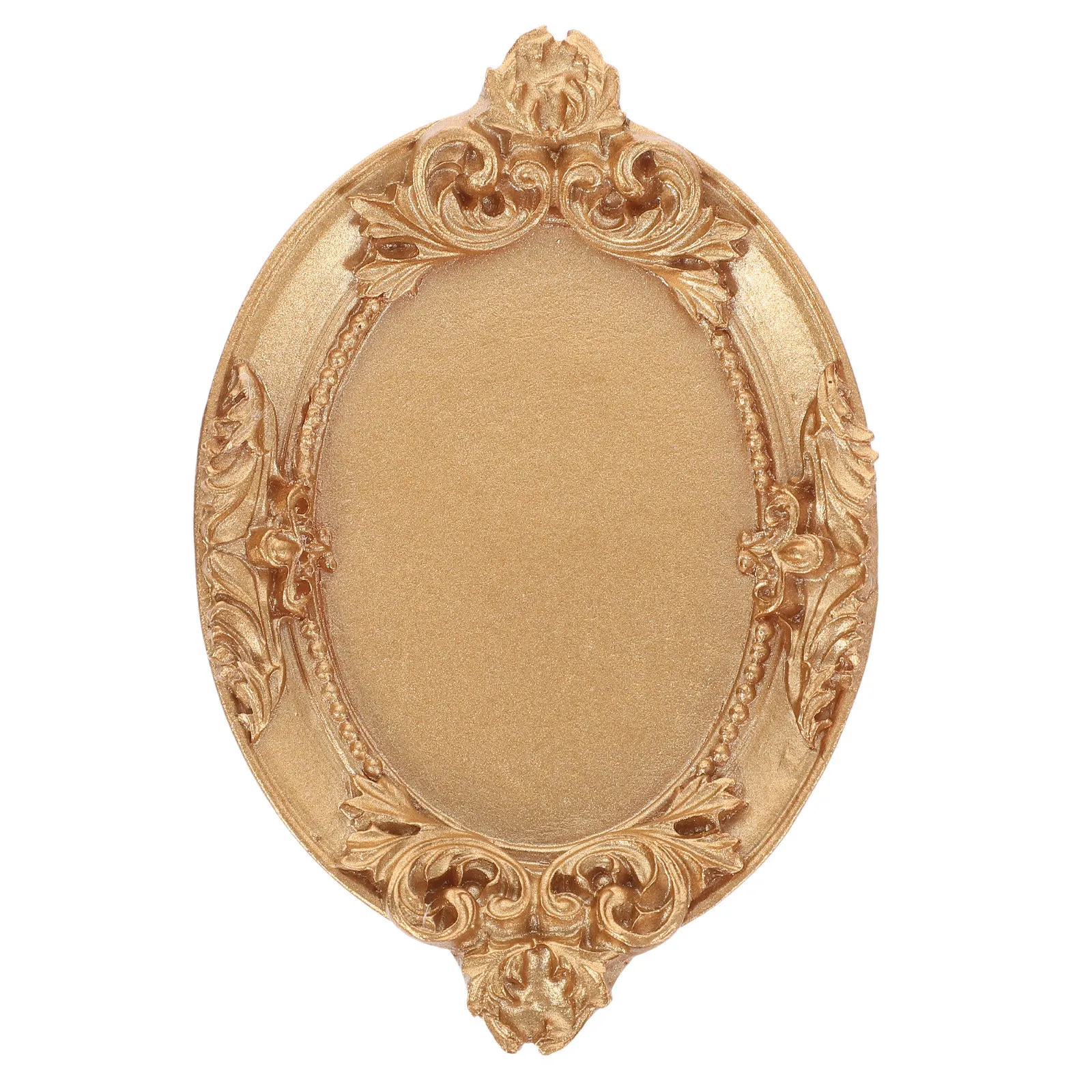 Vintage Resin Trinket Tray Multi-Functional Jewelry Storage Dish for Earrings Rings Keys Cosmetics Perfume Bottles Vanity