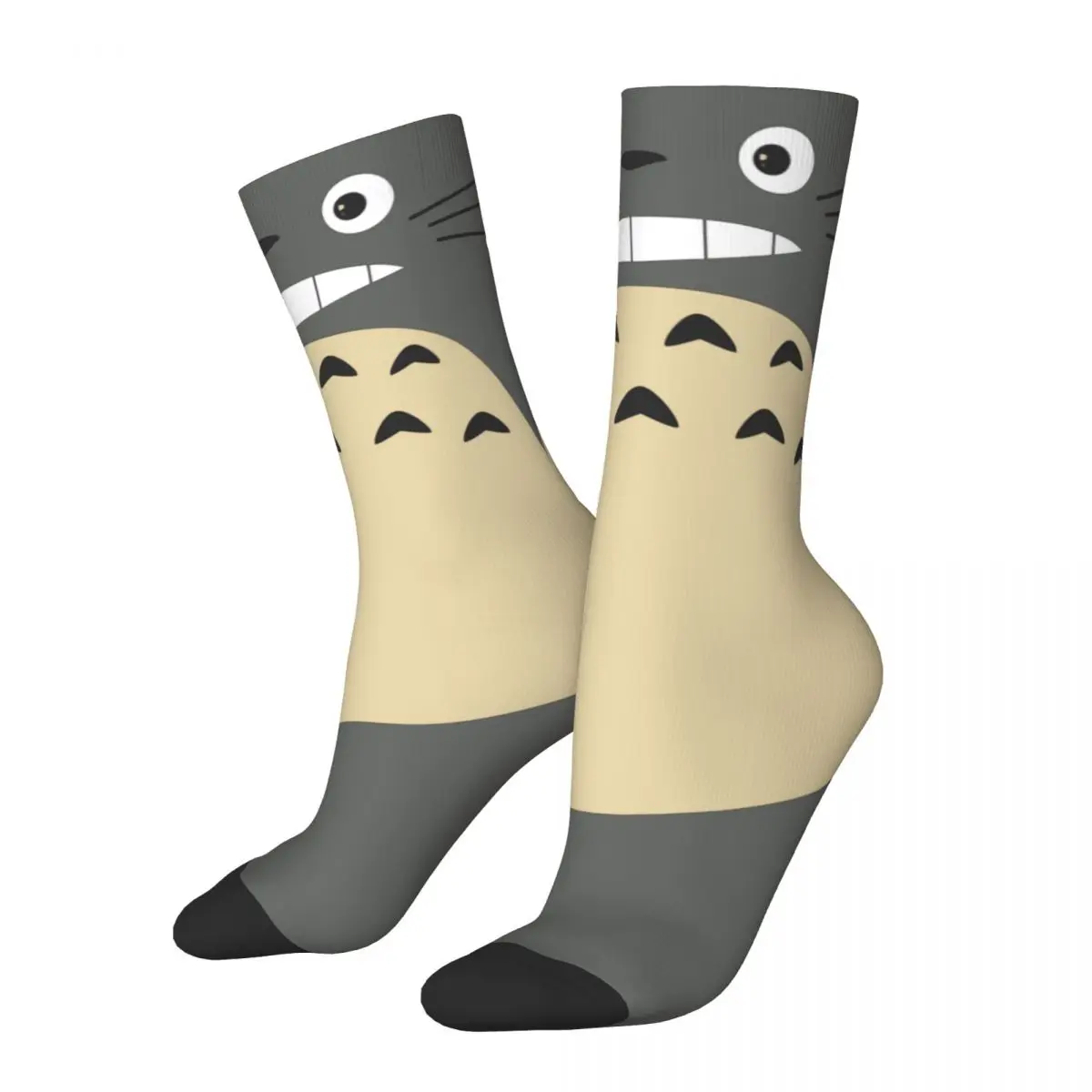 Anime Cute T-Totoros Socks for Women Men Merch Breathable Cartoon Grey Totoro Super Soft Middle Tube Socks Non-slip