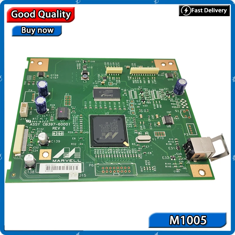 

5PCX новый oringal для HP M1005 M1005 1005 Formatter Board CB397-60001 M1005 материнская плата части принтера на продажу