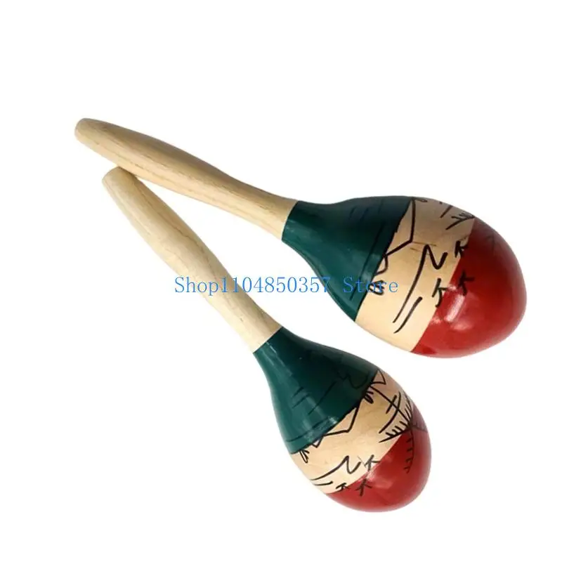 652F Pack of 2 Shakers Featuring Artistic Patterns Safe for Sensory Development Rhythm Activity in Casual Playing