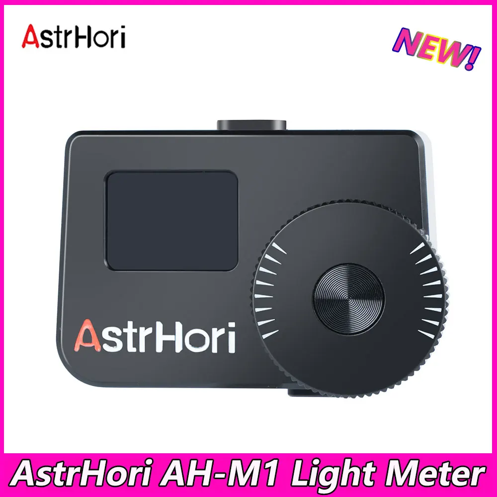 

AstrHori AH-M1 Camera Light Meter Cold Shoe Brass 0.66"OLED Display for DSLR Film Camera Photography Accessories