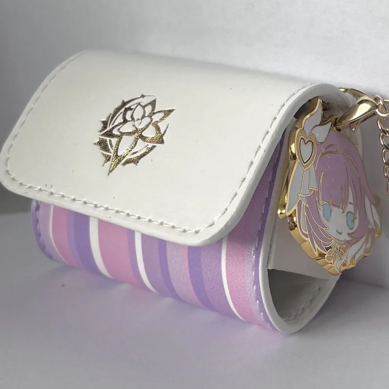 لعبة Honkai Impact 3 Elysia Peripheral AirPods حافظة سماعة الرأس مع شارة رائعة حقيبة تخزين سماعة الأذن هدية