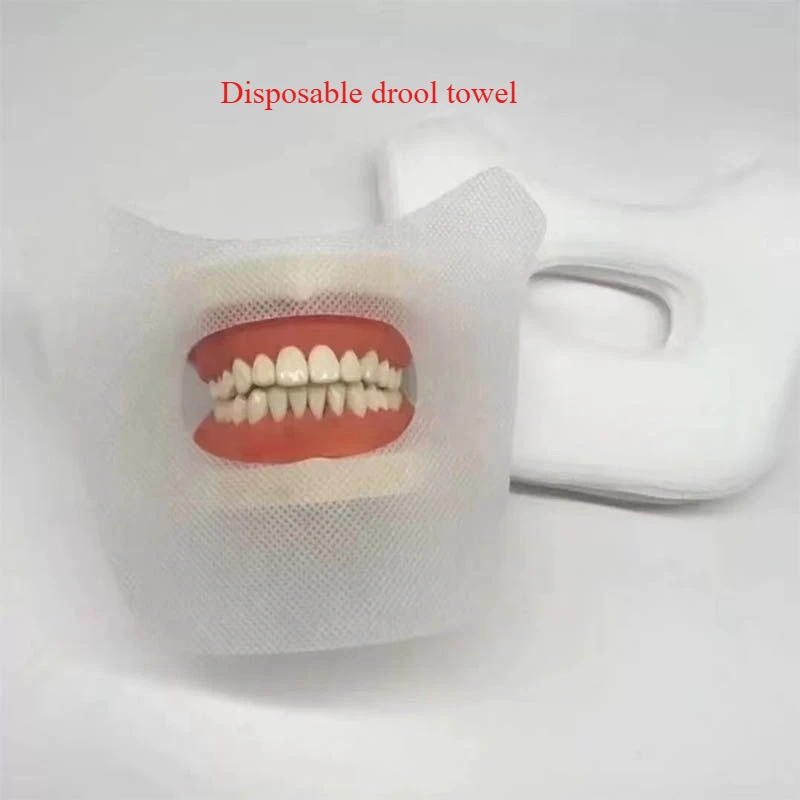 Dental Teeth Whitening Face Care Towel Dental Material Disposable Saliva Towel Face Protection Waterproof Splash Proof