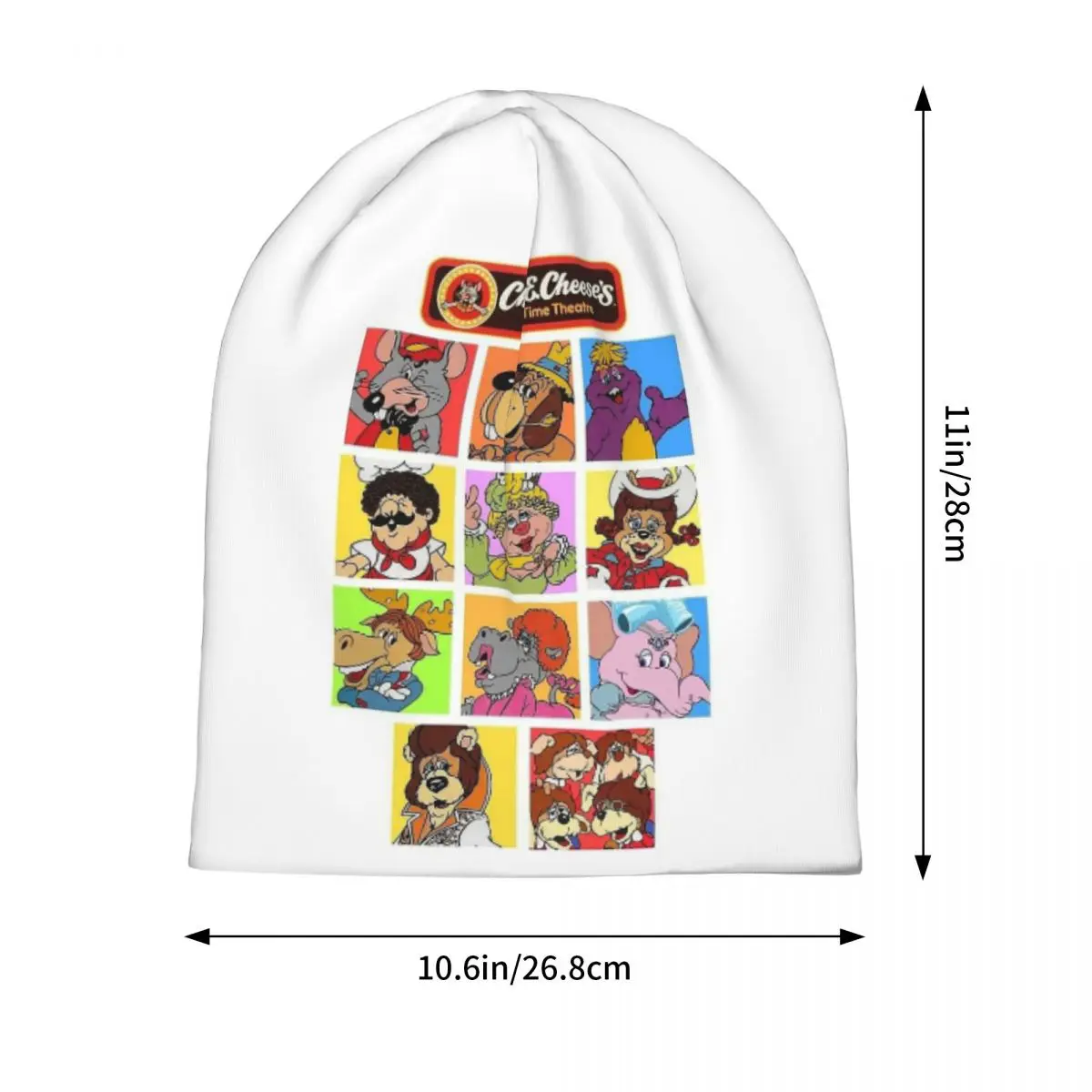 Chuck E Cheeses Pizza Time Theater  Unisex Adult Beanies Caps Knitting Bonnet Hat Warm Hip Hop Autumn Winter Skullies Hats