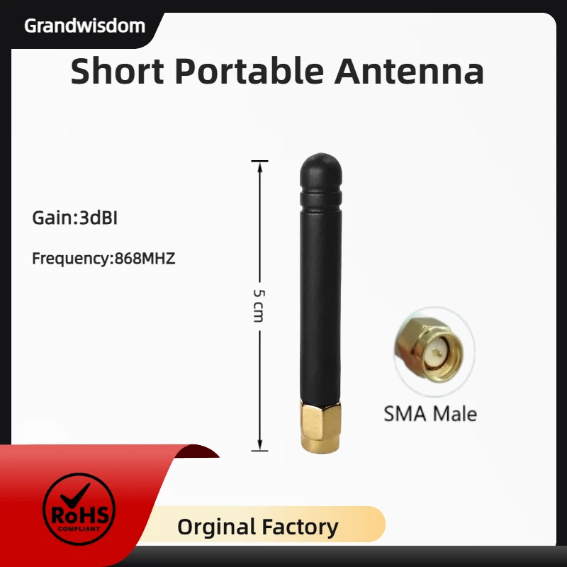 GWS 10 Stück 868MHz Antenne 5cm Verstärkung 3dBi SMA Stecker 915MHz LoRa Router IoT LoRaWAN Signalempfänger Ersatzantenne – Detail 4