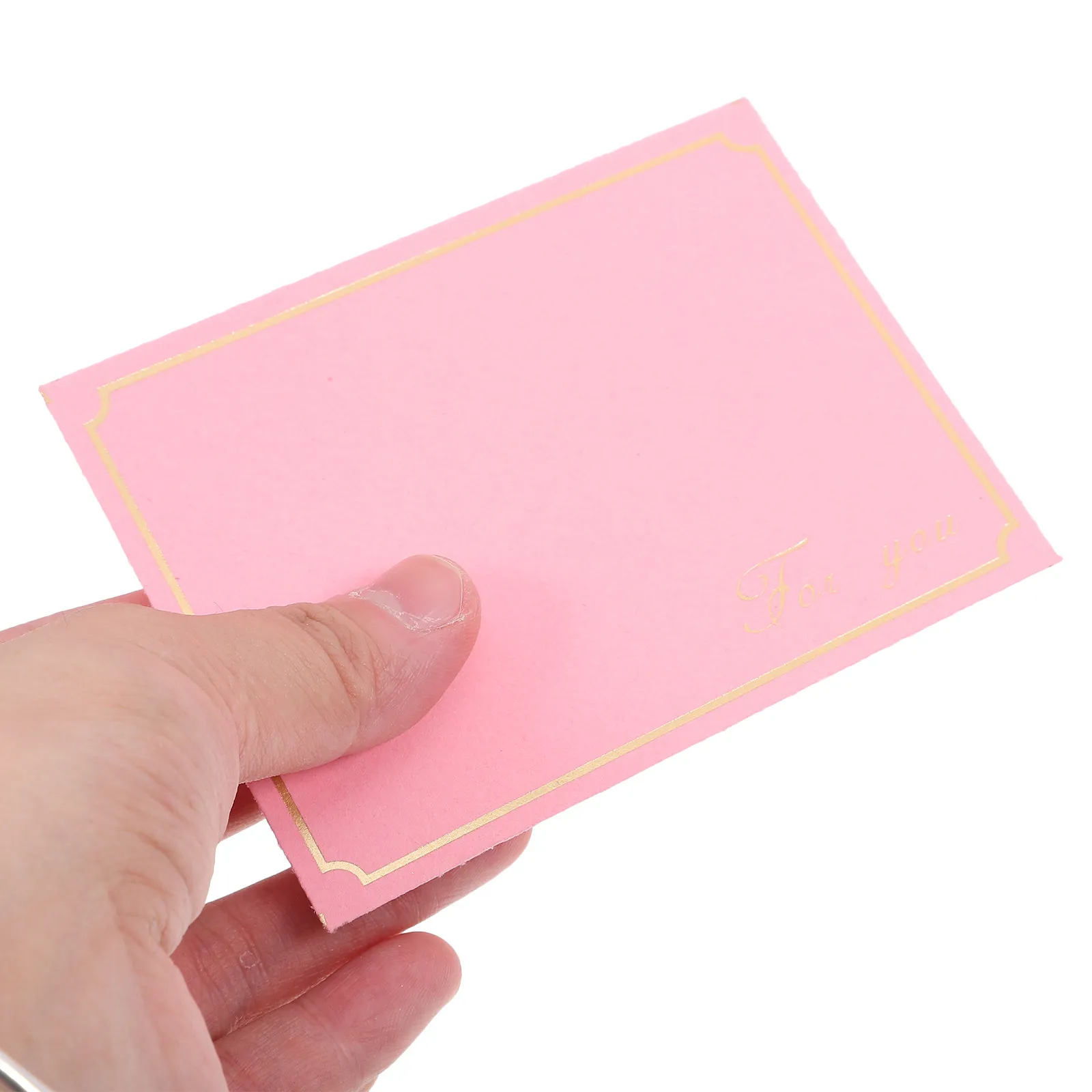 

50Pcs Decorative Envelope Gold Edge Small Invitation Envelopes Multi-Function Wedding Greeting Card Thank You Note Paper