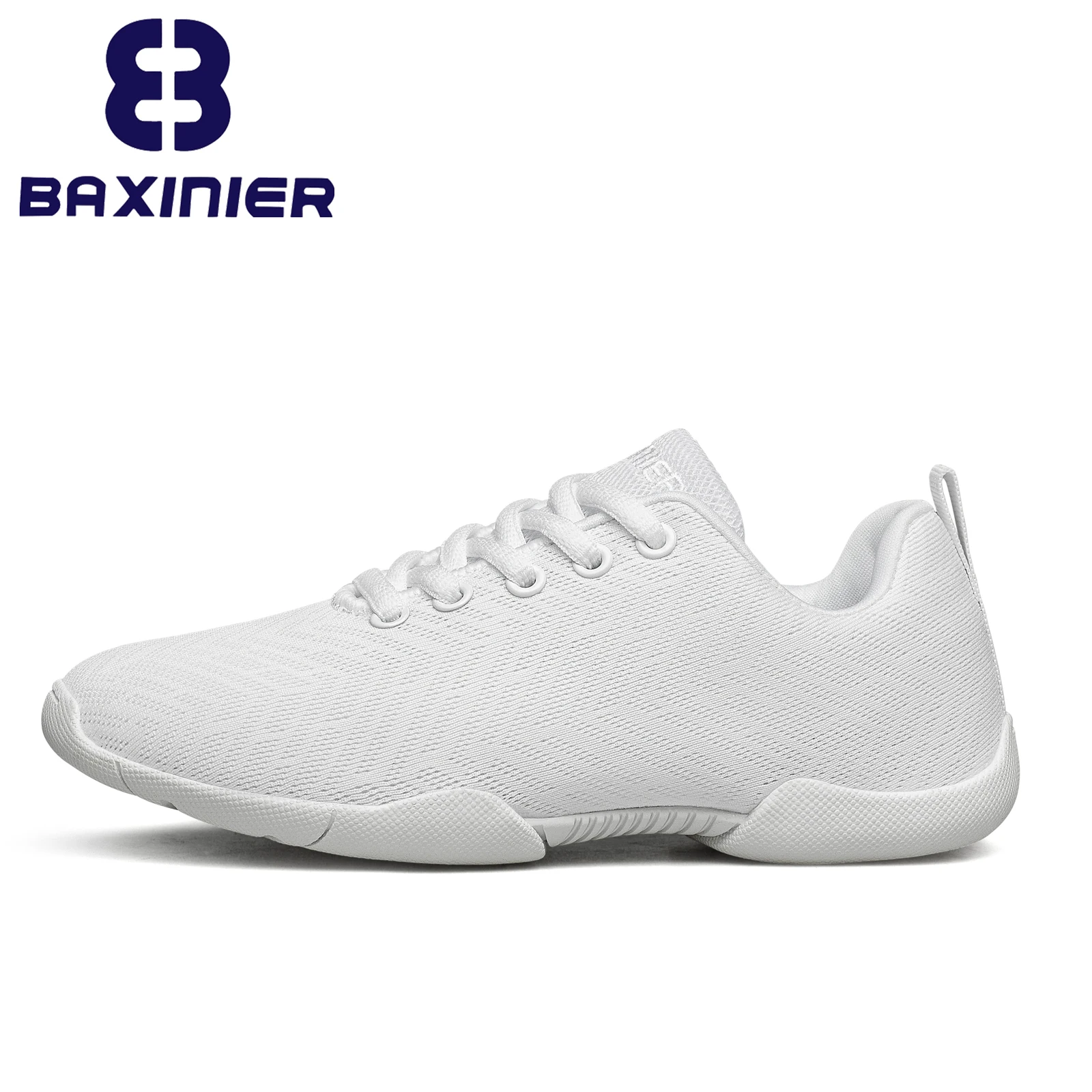 Girls White Cheerleading Shoes Lightweight Youth Cheer Competition Sneakers Kids Training Dance Tennis Walking Shoes