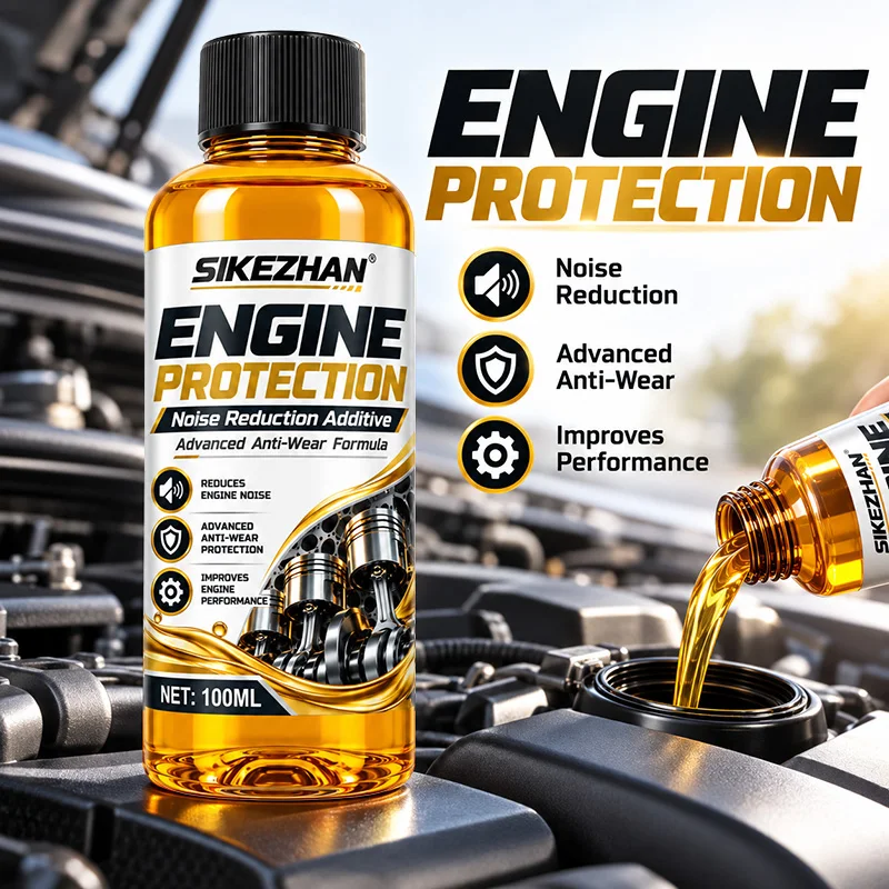 Advanced Anti-Wear Formula Additive, Engine Protection, Noise Reduction, Reduce Vibration, Seal Cracks, Direct Add To Oil System