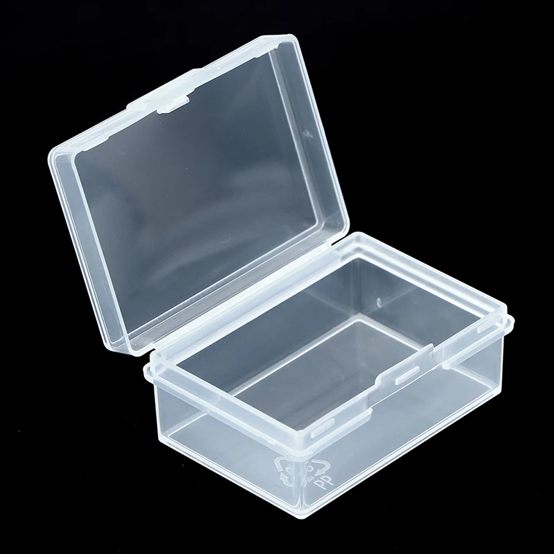 5.7cm New Small Transparent Plastic Storage Box Beads Items Crafts Hardware Container Jewelry Organizer Case