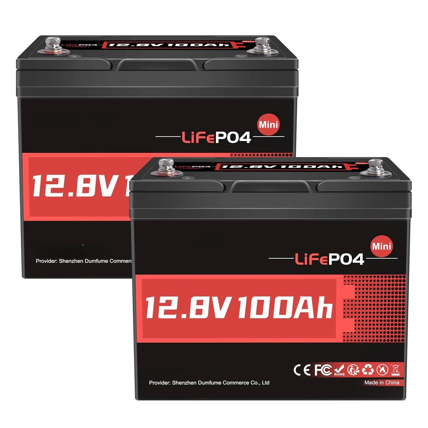 2 Packs 12V 100Ah M…