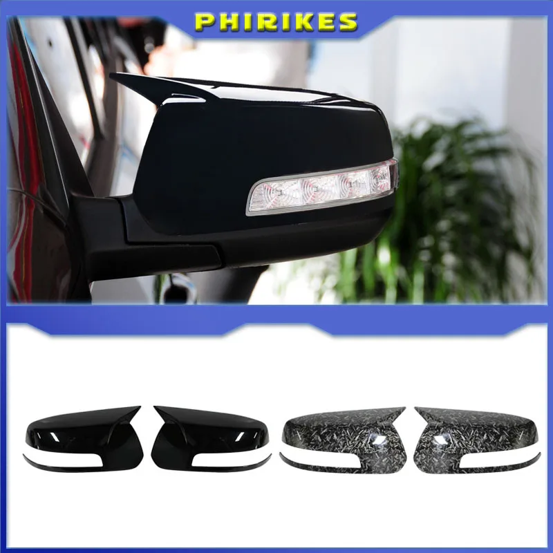 For Kia Sorento XM 2009 2010-2013 2014 Car Side Wing Mirror Cover Rear-View Caps ABS Carbon fiber Black high quality types