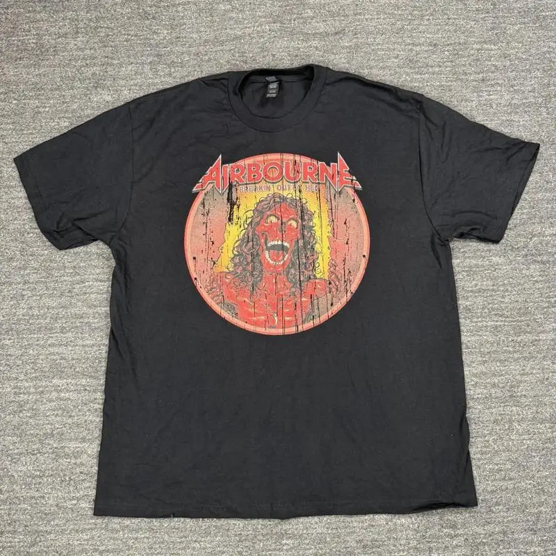 Airbourne Breakin Outta Hell Skeleton T-Shirt