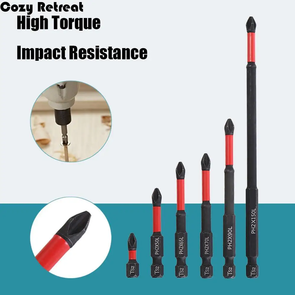 

Non-slip Impact Batch Head Magnetic High Hardness Cross Head Bit WaterProof Impact Strong PH2 Screwdriver Bits