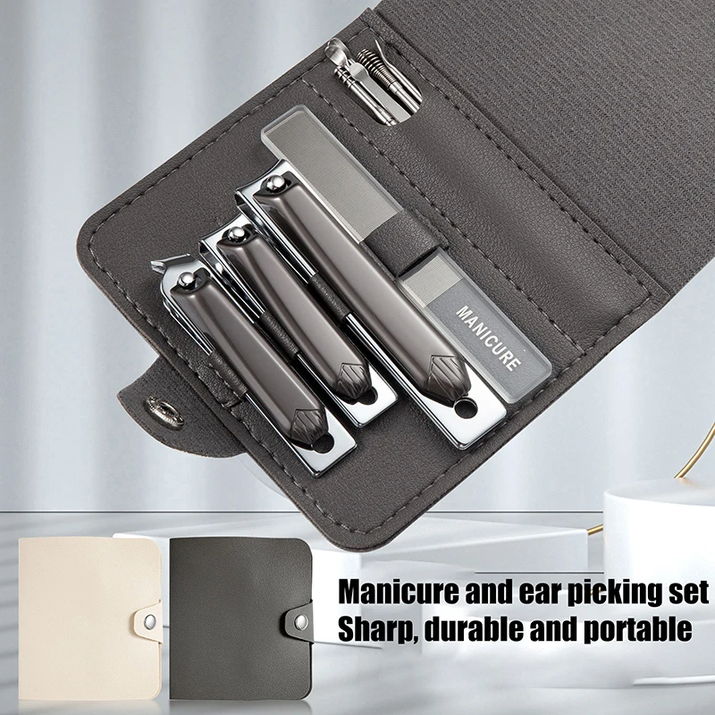 [TW] Set di pedicure per tagliaunghie in acciaio al carbonio da 10 pezzi per manicure per unghie dei piedi, kit di strumenti di bellezza professionali