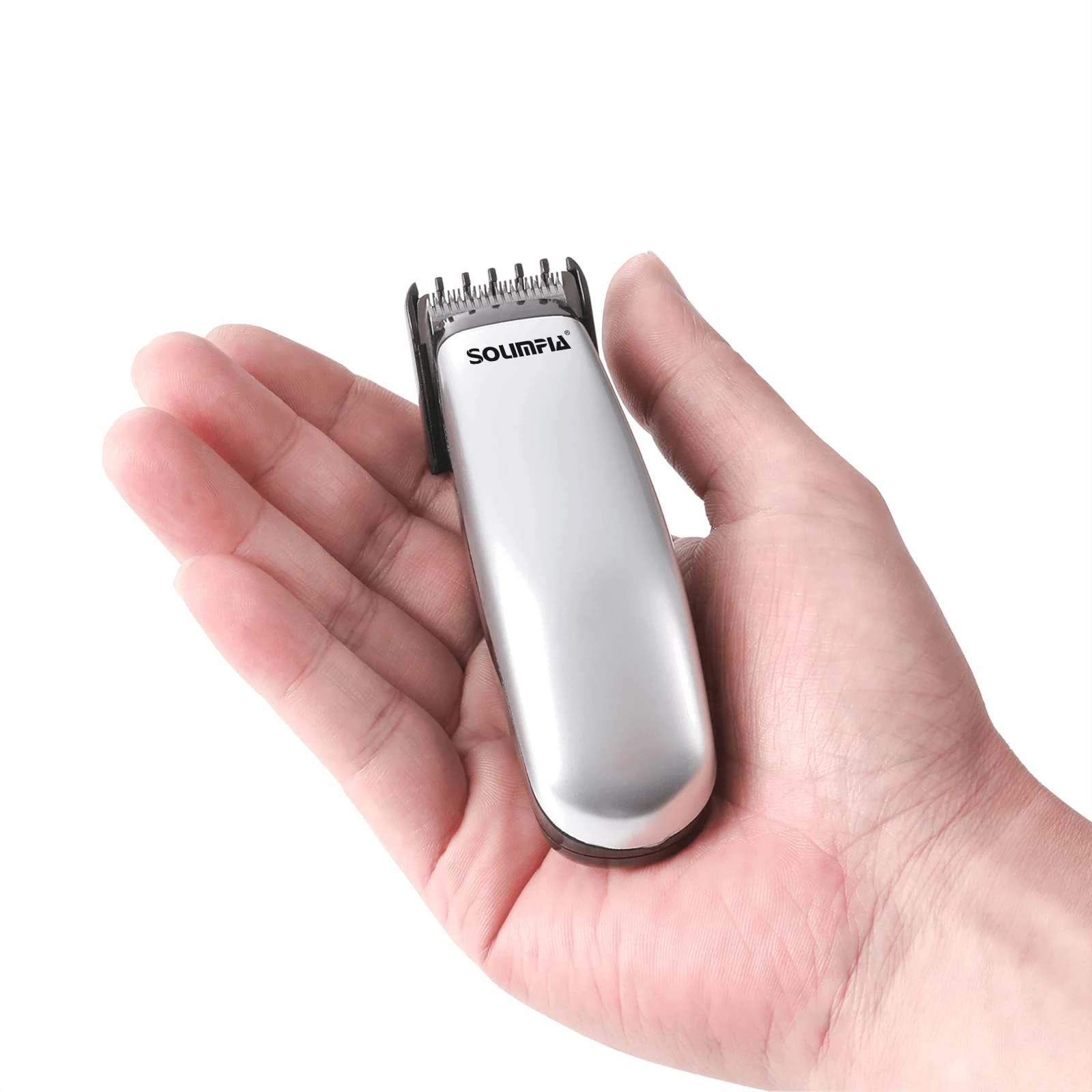 Solimpia Mini Hair Trimmer Portable Hair Clipper Barber Hair Cutting Machine Replaceable Battery Trimmer Machine for Men