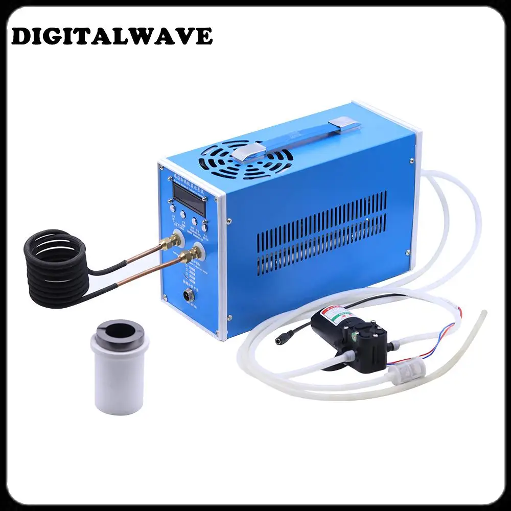 Upgraded version 220V 2000W 2800W High-frequency Induction Heating Machine ZVS Induction Heater Silver Gold Melting Furnace