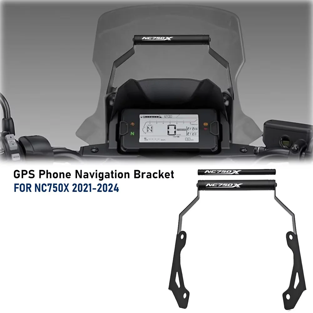 Motorrad-Handyhalterung GPS-Navigationshalterung für NC750X NC750 X DCT 2021-2024 CNC-Aluminium-Lenkerhalterung Zubehör
