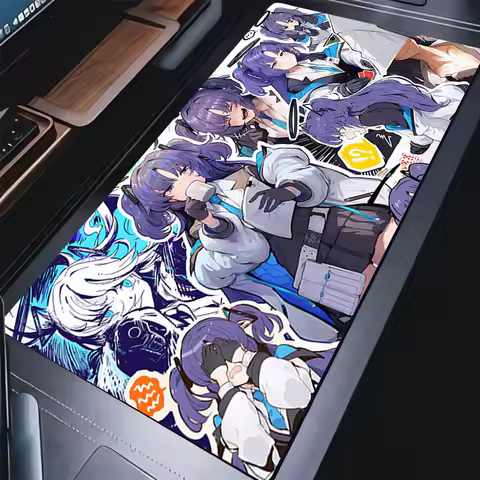 Mouse Pad Computer Kawaii Gaming Accessories Keyboard Pad PC Blue Archive Yuuka Mousepad Laptop Anime Girl Extended Desktop Mat