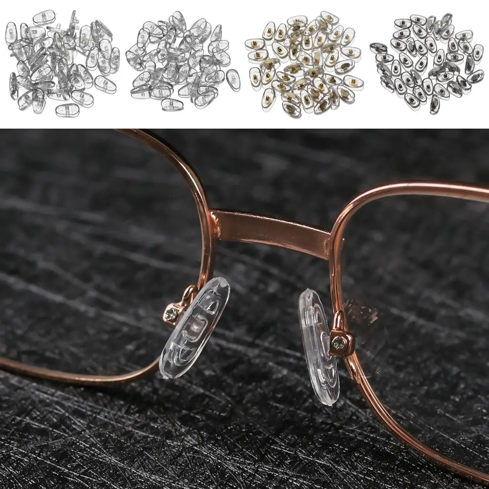 Extra Soft Silicone Push-In Eyewear Accessories Glasses NosePads Eye Care Tools Silicone Nose Pads