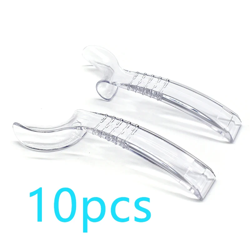 10/6pcs Dentalhalf Side Hook Lip Retractor Intraoral Supporting Device Mouth Opener Left +Right Transparent Cheek Retractor