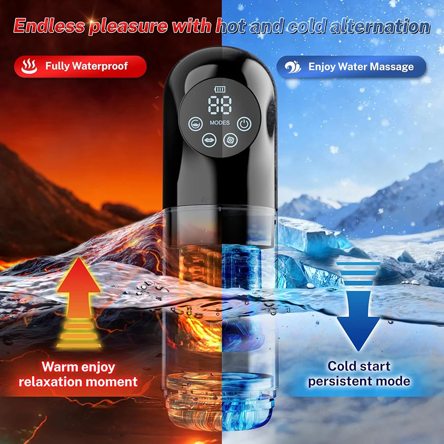 Automatic Thrusting Rotating Male Masturbator Licking Stroker Sucking Blowjob 100% Waterproof Pennis Pump Adult Sex Toys For Men - Image 4