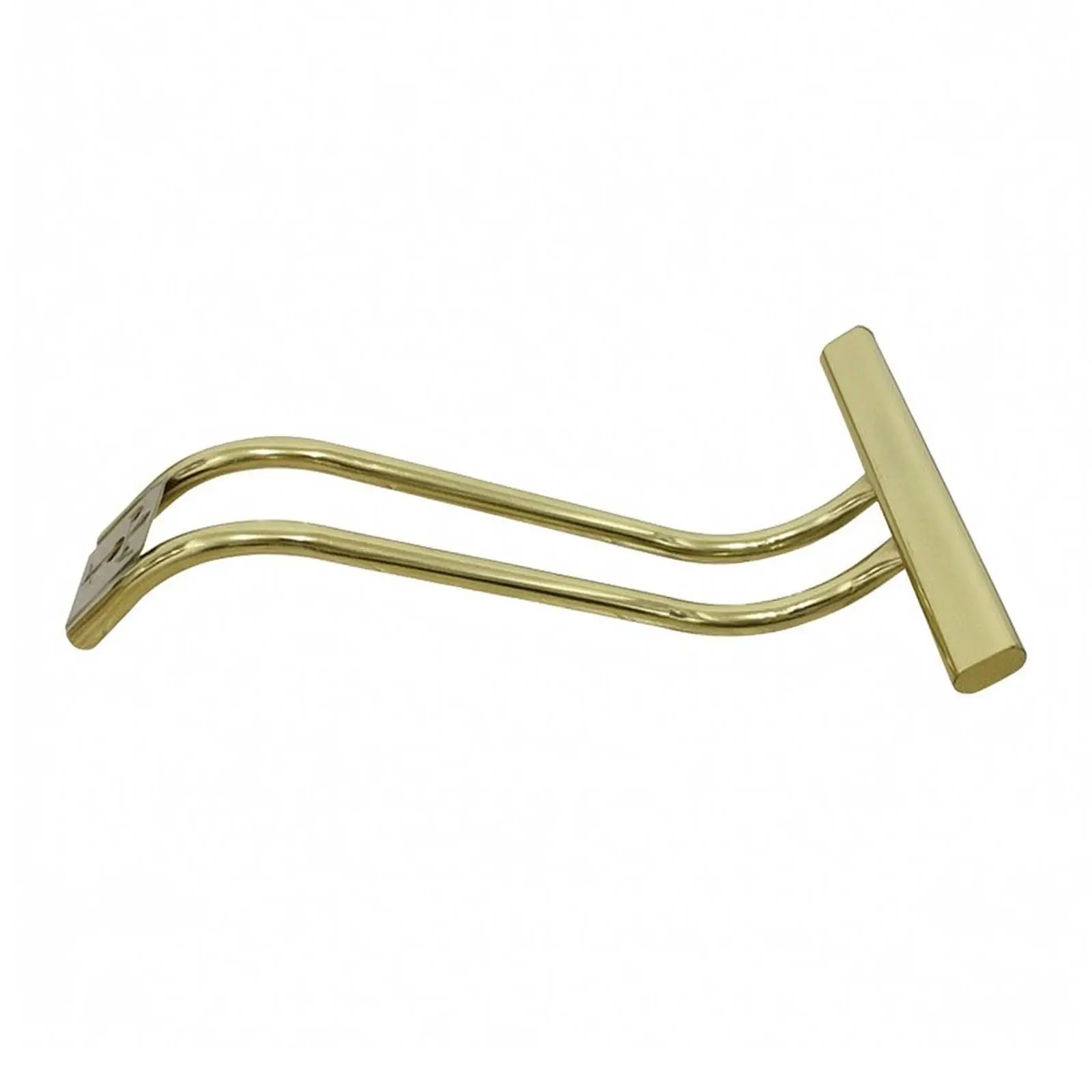 Replacement Footrest for Barber Chair Seat Metal Salon Accessory with Champagne Finish Non Rotating Foot Bar for Comfort