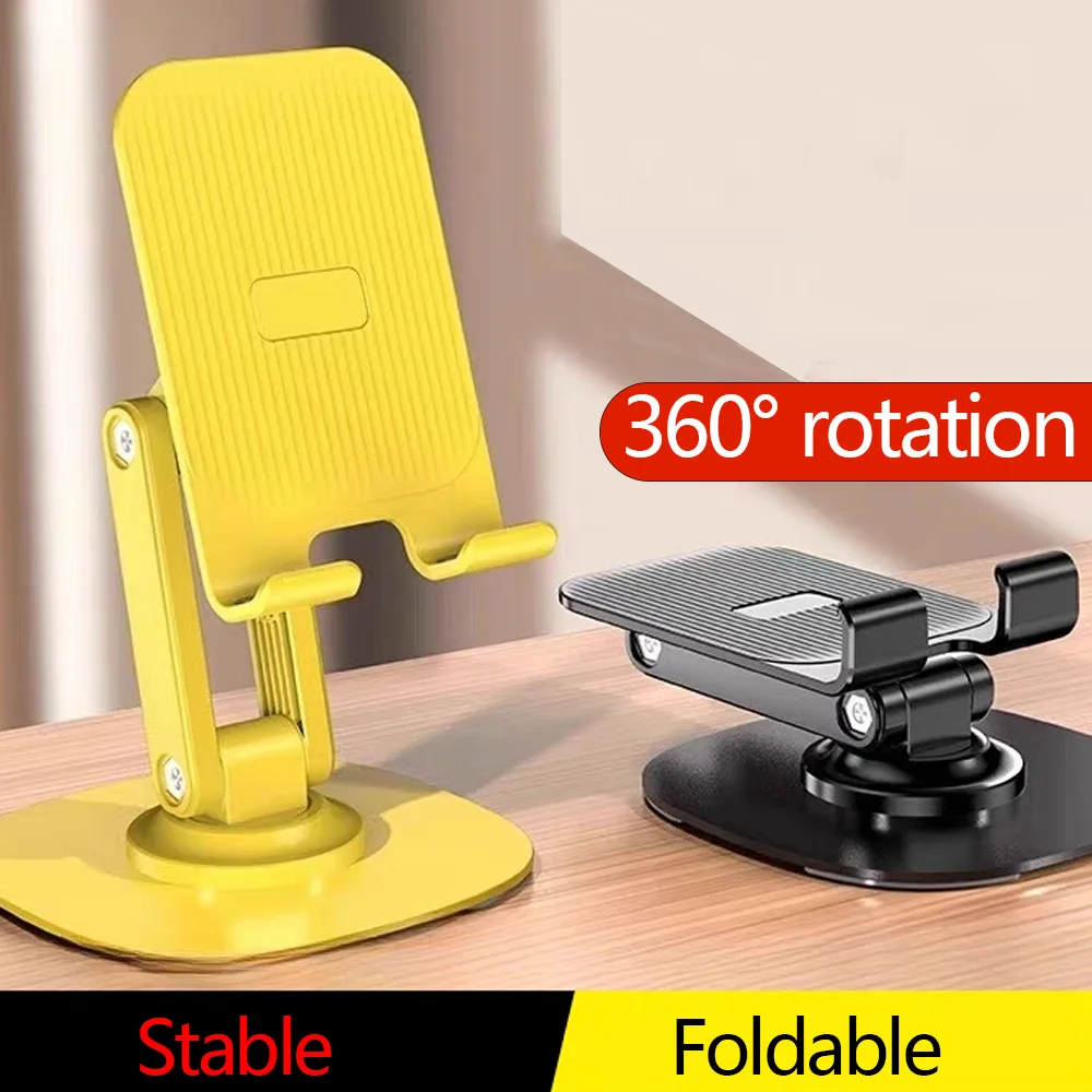 

Metal/plastic 360° Rotating Phone Holder Foldable Desktop Phone Mobile Support Lazy Tablet Phone Portable Stand Support