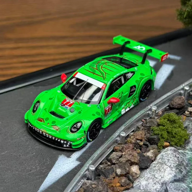 

MINIGT масштаб 1:64 889 911 GT3 No 77 сплав имитация модели автомобиля коллекция дисплей орнамент игрушка в подарок