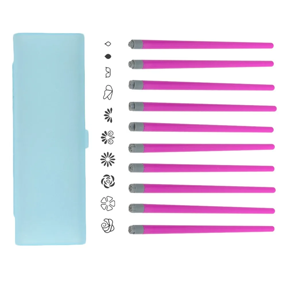 

4/610/15PCS Manicure Tools Nail Art Stamp Pen Set Flower Painting Drawing Nail Art Brush Nail Decoration Tool Durable