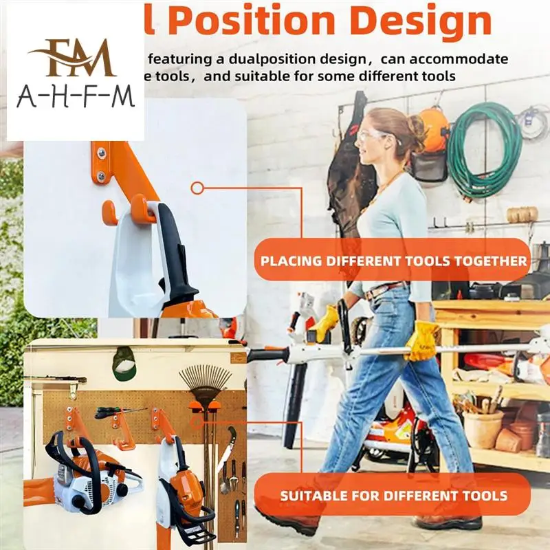 

Chainsaw Hanger,2Pack Chainsaw Wall Mount,Chainsaw Holder,Garage Organization Garage Storage Shed Organizer Mount