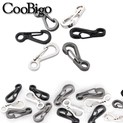 5pcs Mini Spring Buckle Clip Carabiner Snap Key Hook DIY Keychain Paracord Bracelet Camping Backpack Craft Accessories Metal