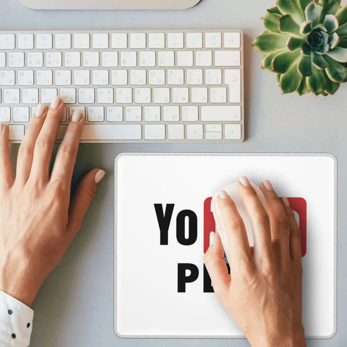 Yo Tube Pelo alfombrilla de ratón teclado de ordenador alfombrilla de ratón Gaming PC alfombrilla de escritorio accesorios de oficina alfombrillas de mesa