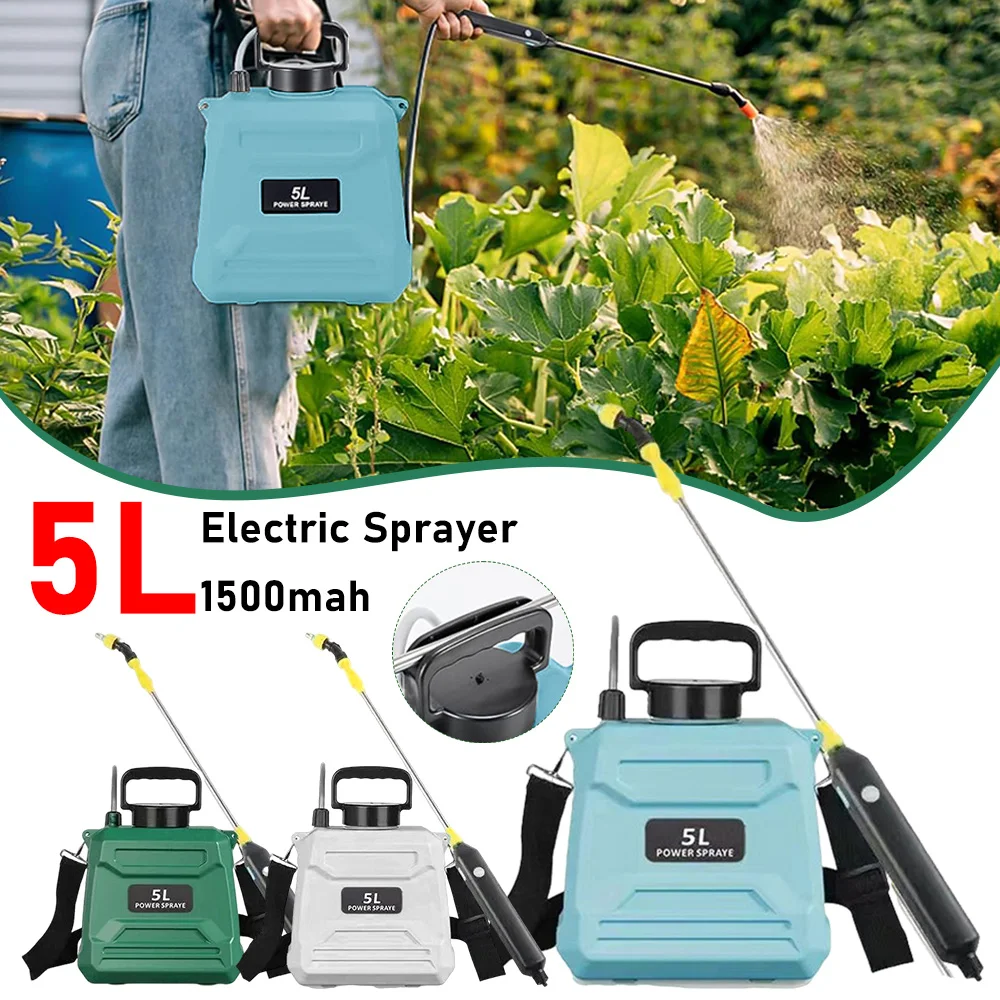 5L Shoulder  Sprayer Automatic Sprayer Bottle USB Rechargeable Garden Water Sprayer Multi-Function for Lawn Garden