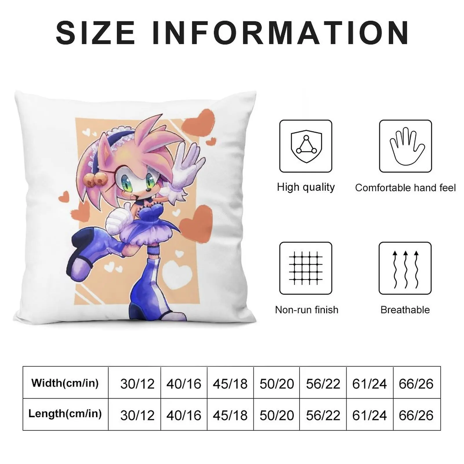 Amy Rose Tokyo Mew Mew Throw Pillow Cushions For Decorative Sofa Sofa Cushion Cushions For Sofa pillow