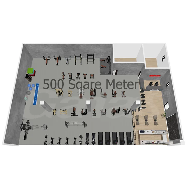 AiroProfessional Complete Gym Equipment Commercial 500 Square Meter Manufacturer in Guangzhou