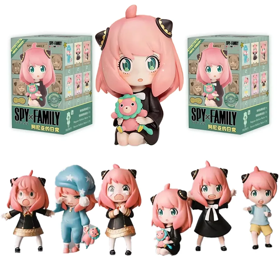 

1:1 Reissue Spy X Family Anya Series Blind Box Toys Cute Figures Doll Mystery Box Model Surprise Bag for Girls Birthday Gifts