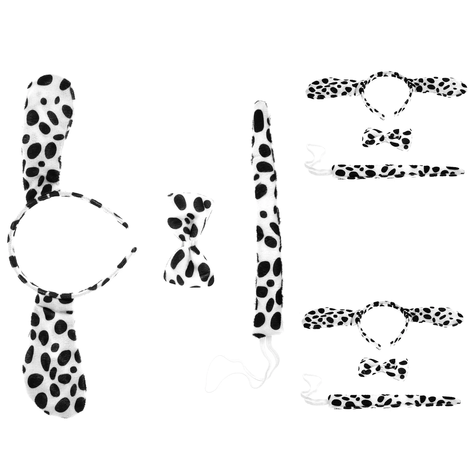 

3 Sets Dalmation Ears and Tail Animal Cosplay Baby Headbands Animals Costume Accessories Dog for Kids Man
