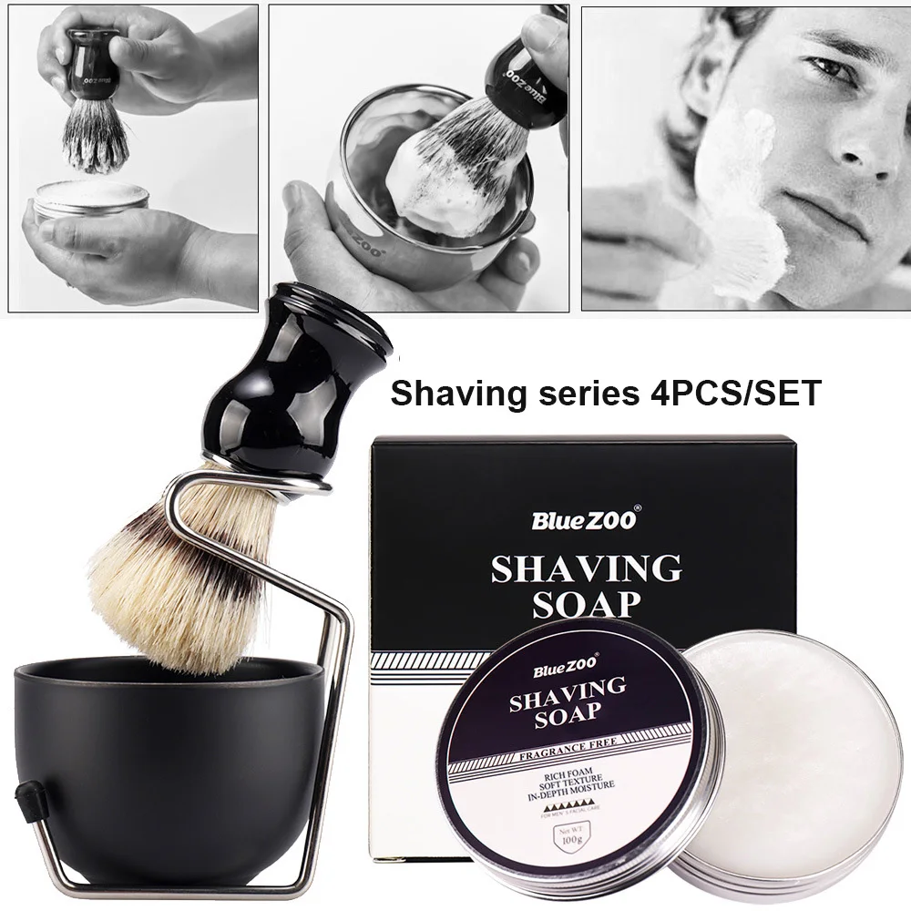 /Set tuta da barba spazzola per pettine per barba ciotola in schiuma di crema olio per lo Styling della barba Kit per la cura della crescita dei capelli strumento per prodotti per la perdita dei capelli