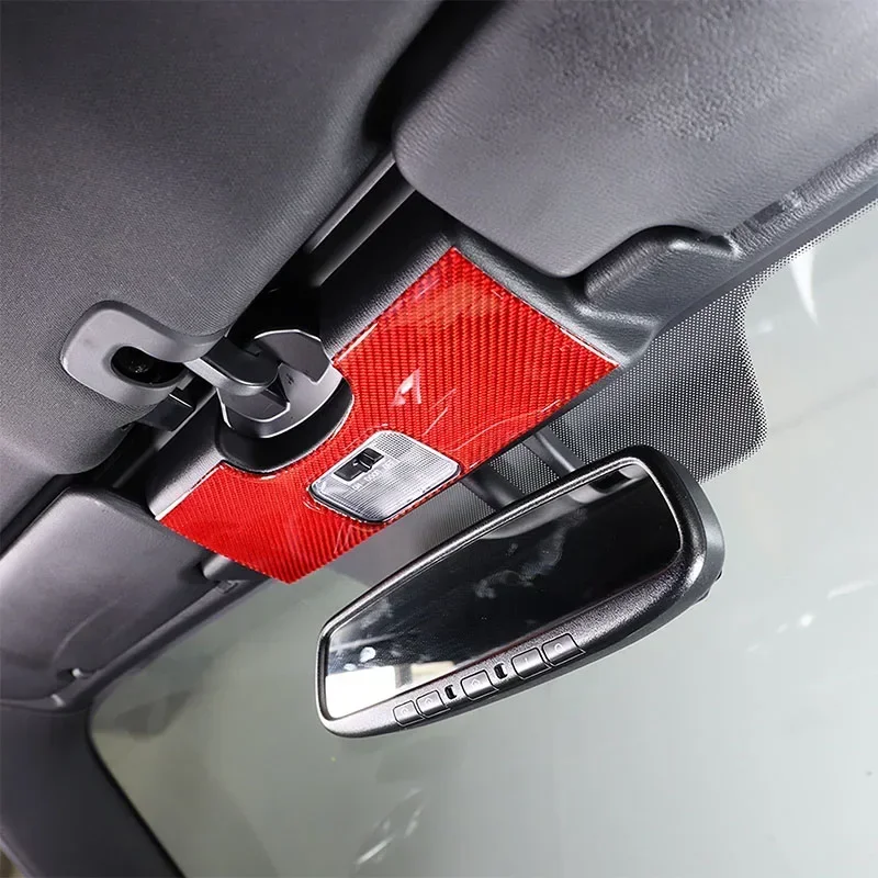 

1Pcs soft carbon fiber For 2016-2025+ Mazda MX-5 Car interior rearview mirror base cover sticker interior protection accessories