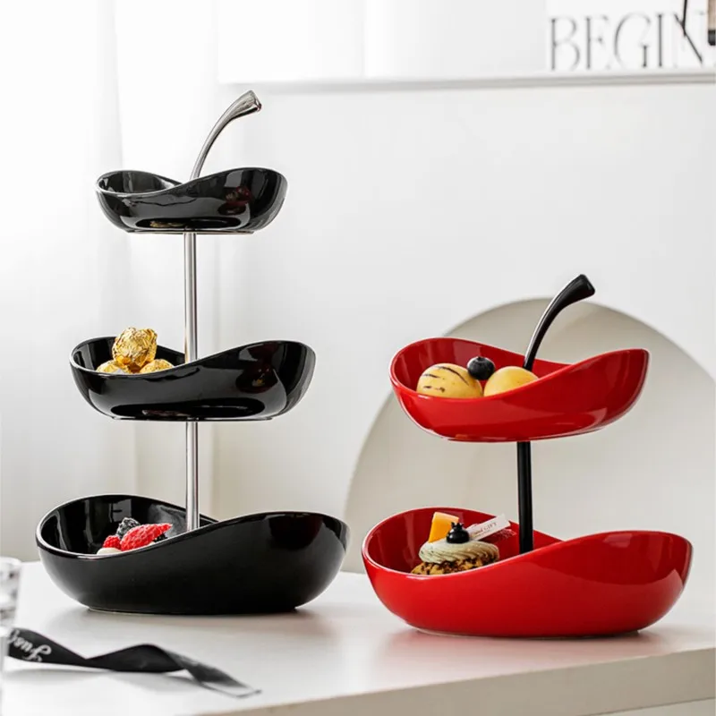 

MOMO фруктовая тарелка для дома, гостиной, журнальный столик, украшения, блюдо для конфет, поднос для закусок, многослойная высококачественная фруктовая тарелка