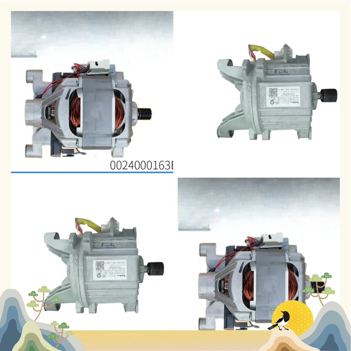 Roller Washing Machine Motor Motor 0024000163B Accessories 0024000208B/C/E Motor Original