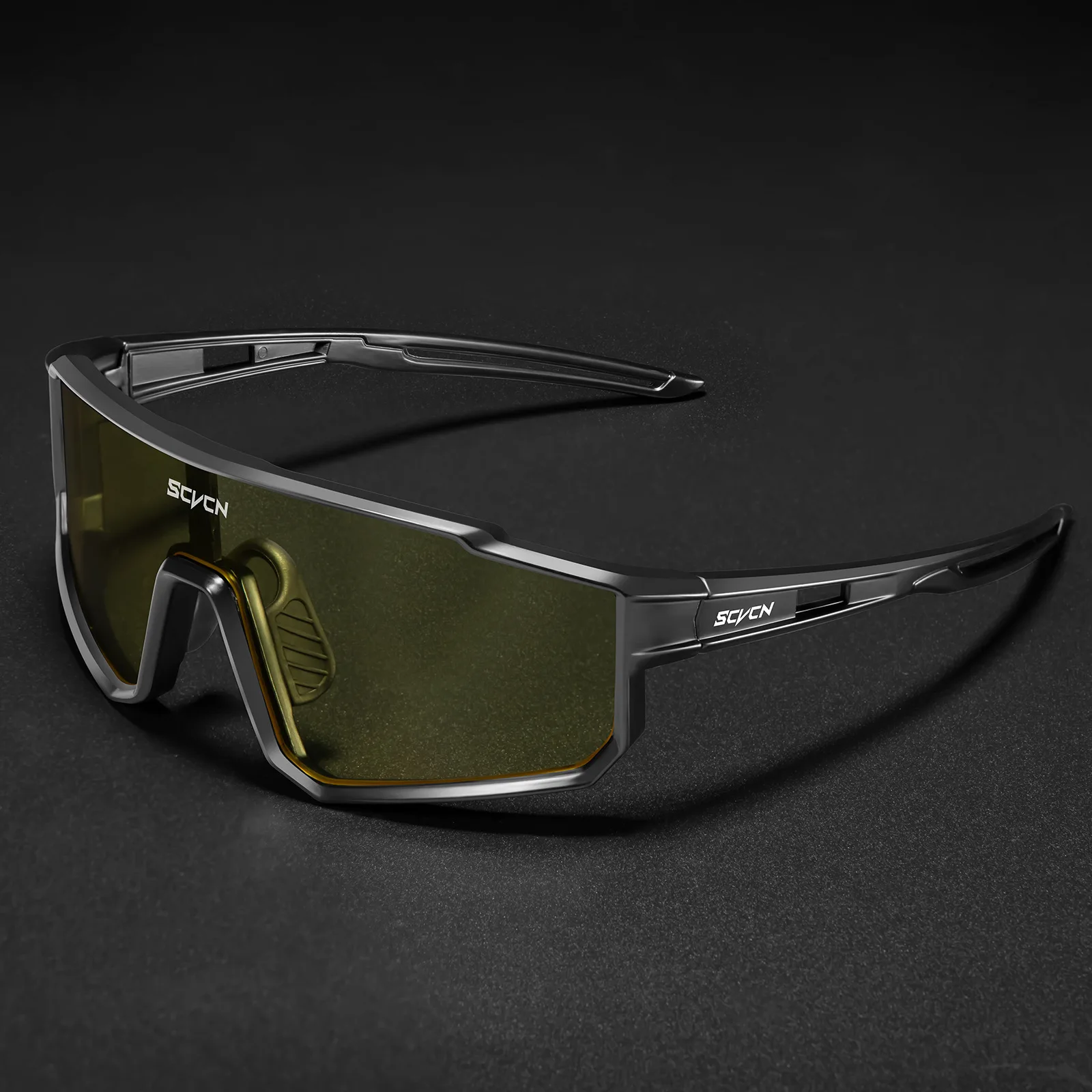 SCVCN Unisex Wind Sand Proof Sports Eyewear MTB Running Sunglasses UV Protection Sturdy Frame Light Portable Cycling Outdoor