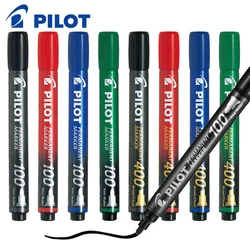 4 Pcs/Lot PILOT Markers SCA-400/SCA-100 Permanent Marker Pen Waterproof Ink Black Blue Red Green Oil Ink 1/4mm Graffiti Marker