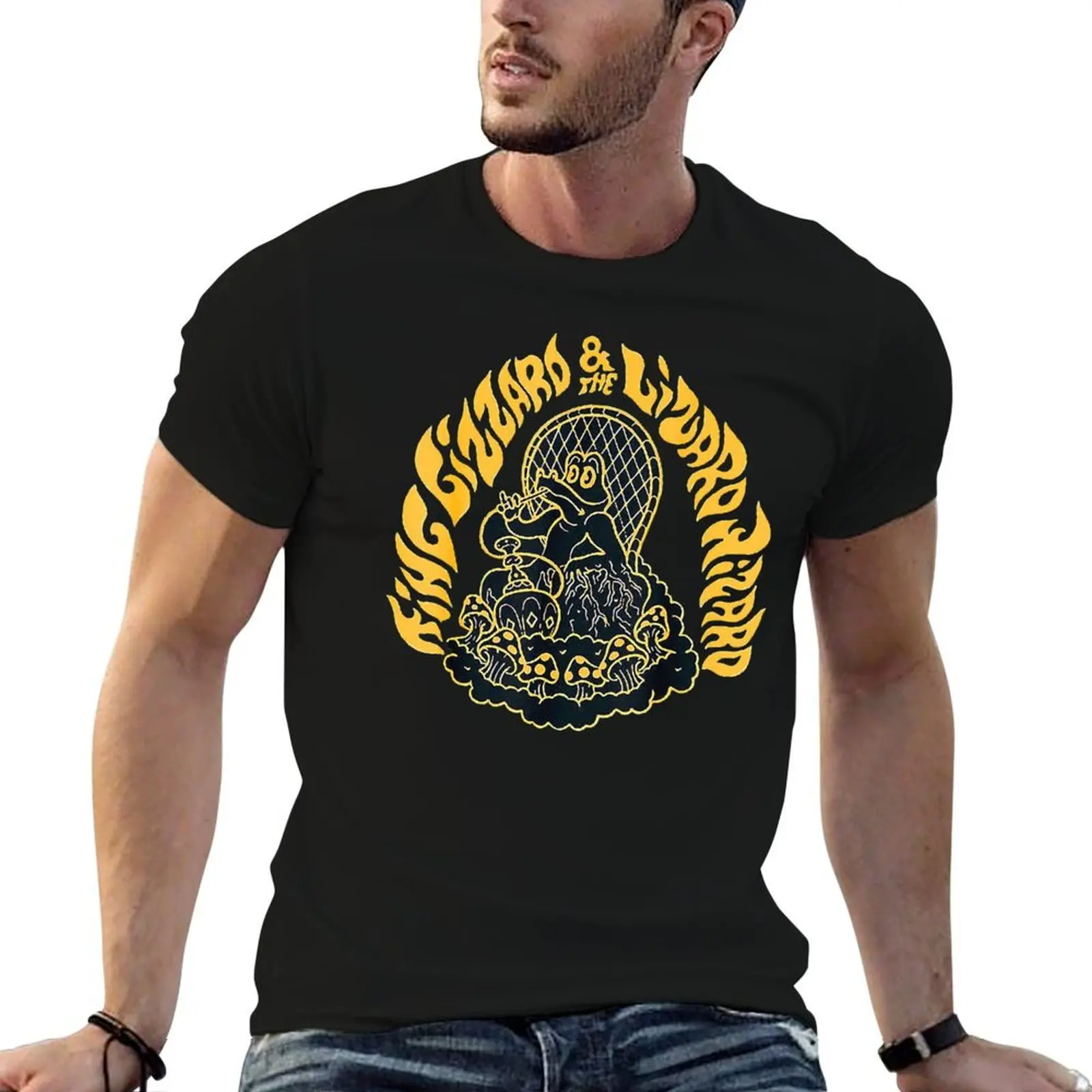 

King Gizzard T-Shirt t shirts with prints black cotton t-shirt plain for man package T-Shirt