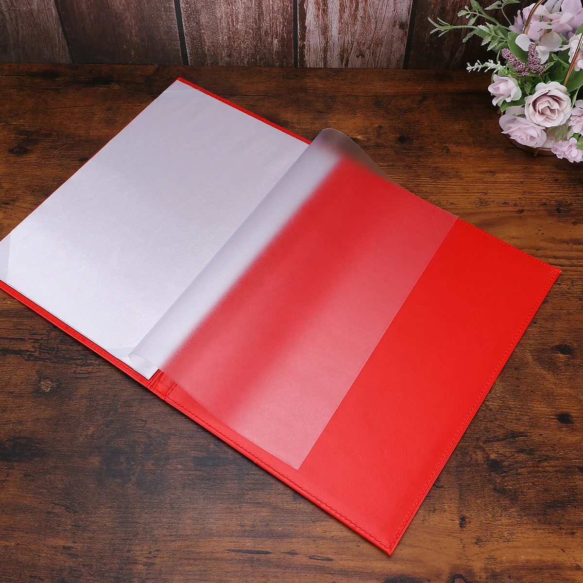 

A4 Certificate Cover Folder Blank Protective Case For Diploma Award Display Office Use Red