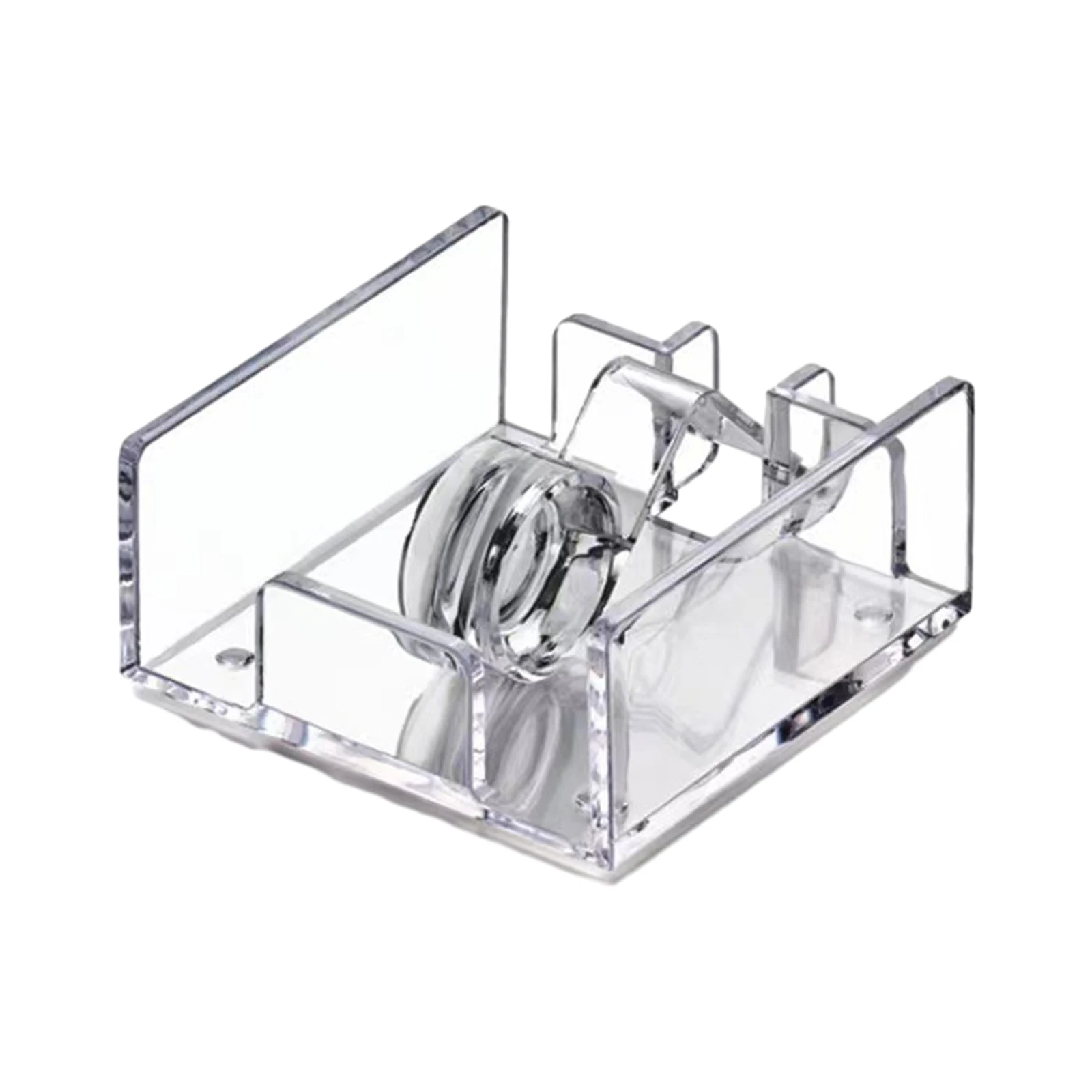 Napkin Holder Durable Square Acrylic Dinning Table Tissue Dispenser Organizer Paper Dispenser For Bar Dinning Table Kitchen