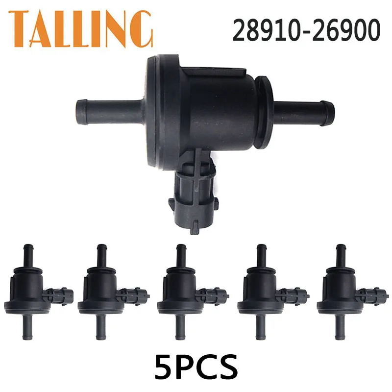 

5Pcs 28910-26900 Vapor Canister Purge Control Valve for Hyundai Elantra Accent Equus 2006-2012 Kia Soul Rio 1.6L 2.0L 2891026900